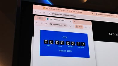 CTF countdown at the Foresite cybersecurity forum Toronto