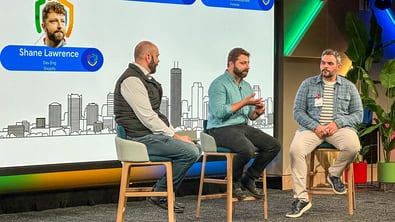 Shane Lawrence from Shopify at the Foresite cybersecurity forum Toronto