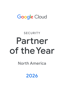 Google Cloud Security Partner of the Year 2026, North America badge