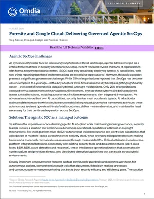 Foresite and Google Cloud: Delivering Governed Agentic SecOps